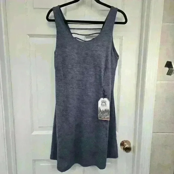 Avalanche Women's Gray Sleeveless Moisture Athletic Tank Dress,Size L NWT - Picture 4 of 7